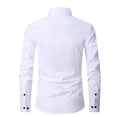 thumbnail image 4 of TANSILING Men's & Big Men's Classic Fit Dress Shirt with Long Sleeves, Sizes S-3XL, 4 of 6