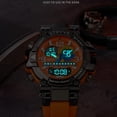 thumbnail image 5 of Reloj Deportivo Digital Analógico para Hombre con Doble Pantalla, 50 M Resistente Al Agua, Luz LED, Correa de Silicona, 5 of 5