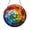 Acrylic 12 Inch, variant on Vibrant Rainbow Swirl Window Ornament, Stained Glass Style Ceramic Round Hanging Decoration Gift