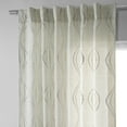 thumbnail image 3 of Suez Natural Embroidered Faux Linen Sheer Curtain (1 Panel), Suez Natural, 50W X 84L, 3 of 9