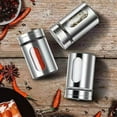thumbnail image 3 of Set of 3Pcs Powder Sugar Shaker with Lid,Stainless steel transparent glass seasoning tank, for Sifter Cocoa,Cinnamon Powder,Icing Sugar,Chocolate Coffee (3pcs), 3 of 9