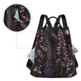thumbnail image 5 of FORMRS Women's Travel Backpack Purse Anti-Theft Hidden Pockets Casual Shoulder Bag, Dark Gothic Floral, 5 of 7