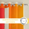 thumbnail image 6 of Pink Red Orange Kitchen Curtains Short 54 Inch Length, Modern Abstract Oil Painted Geometric Grommet Top Bedroom Living Room Curtains, Light Filtering Cafe Curtain Drapes 2 Panels Set 84''x54'', 6 of 8