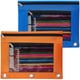 thumbnail image 1 of Estuche para carpetas, paquete de 2 estuches para lápices, estuches de tela con 3 anillas, estuche negro para lápices, estuches para lápices con cremallera, 1 of 5