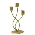 thumbnail image 1 of Candelabro de Metal Macarena Candelabro decorativo Candelero Oro 3 cabezas, 1 of 6