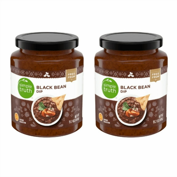 Simple Truth Black Bean Dip 15.7 oz,2 Pack