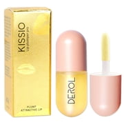 KISSIO Lip Plumper,Natural Lip Plumper,Derol Lip Plumper Set,Lip Plumping Lip Gloss,Lip Plumper