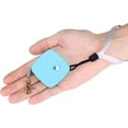 thumbnail image 1 of YIXIGGC Retractable Dog Leash for Small Dogs Cats up to 11lbs with 6.5ft Anti-Pull Strong Nylon Tape, Hands Free, Mini and Portable Walking Leash with Wrist Strap, One-Hand Brake, Blue Square, 1 of 6
