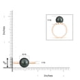 thumbnail image 4 of ANGARA Classic Tahitian Cultured Pearl Solitaire Ring in 14K Rose Gold for Women | June Birthstone, Birthday, Anniversary, Jewelry Gift for Women | Pearl Ring, 4 of 7