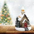 thumbnail image 2 of KEINXS Light Up Christmas Village House Glowing Snowy Collectible Buildings Miniature  Tabletop Ornament  Holiday Decor for Window Fireplace, 2 of 6