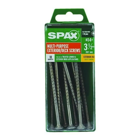 ALTENLOH BRINCK & CO INC Spax No. 14 S X 3-1/2 in. L Star Flat Head Deck Screws 10 pk