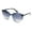 Blue Gradient Black, variant on Womens 90s Round Butterfly Plastic Gradient Lens Sunglasses Brown