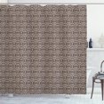 thumbnail image 1 of Ambesonne Tribal Shower Curtain, Clannish Pattern, 69"Wx75"L, Warm Taupe Dark Brown, 1 of 3