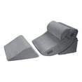 thumbnail image 1 of KFFKFF Coussin Incliné Lit, Oreiller Triangulaire Orthopédique Réglable, Rembourrage Mousse, Housse Lavable, Coussin de Lecture Lit pour Soulagement Reflux Acide, Soutien Dos, 1 of 1