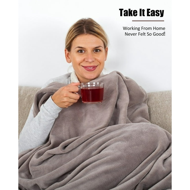 Veohaut 50 x 60 Electric Blanket Heated Throw with Double Layer