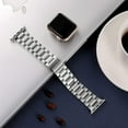 thumbnail image 4 of Tianle Compatible with Apple Watch Band 44mm 45mm 42mm 49mm 38mm 40mm 41mm for Men Women, Stainless Steel Metal Bands Accessories Replacement Wristband for iWatch Ultra 2 SE Series 9 8 7 6 5 4 3 2 1, 4 of 9