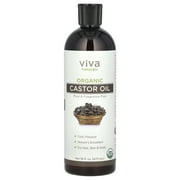 Viva Naturals Organic Castor Oil, 16 fl oz (473 ml)