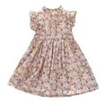 thumbnail image 1 of B91xZ Robe Décontractée en Coton pour Fillette, Printemps Été, Manches Longues, Col Ras du Cou, Robe en Tricot 2-9 Ans, Rose 5-6 Ans, 1 of 5