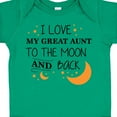 thumbnail image 4 of Inktastic I Love My Great Aunt to the Moon and Back Boys or Girls Baby Bodysuit, 4 of 5