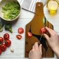 thumbnail image 3 of Egret Cutting Board, Nature Themed Bird Silhouettes at Sunset in Swamp, Decorative Tempered Glass Cutting and Serving Board, in 3 Sizes, by Ambesonne, 3 of 5