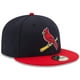 thumbnail image 3 of Men's New Era Navy/Red St. Louis Cardinals Alternate 2 Authentic Collection On-Field 59FIFTY Fitted Hat, 3 of 4