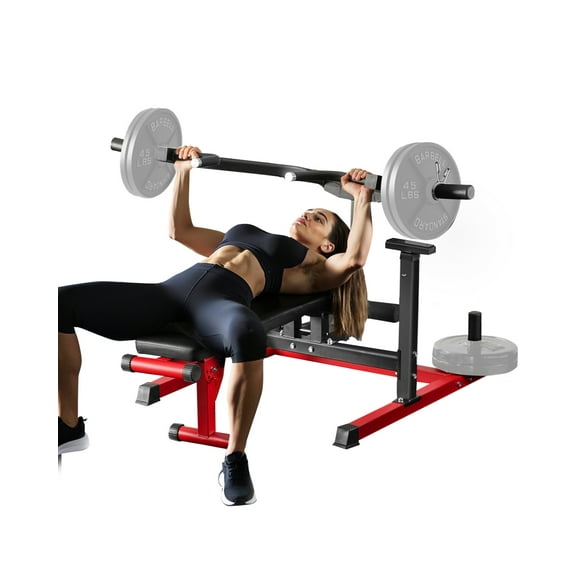 VEVOR 450 LBS Chest Press Machine Adjustable Bench Press Flat Incline Bench Home Gym