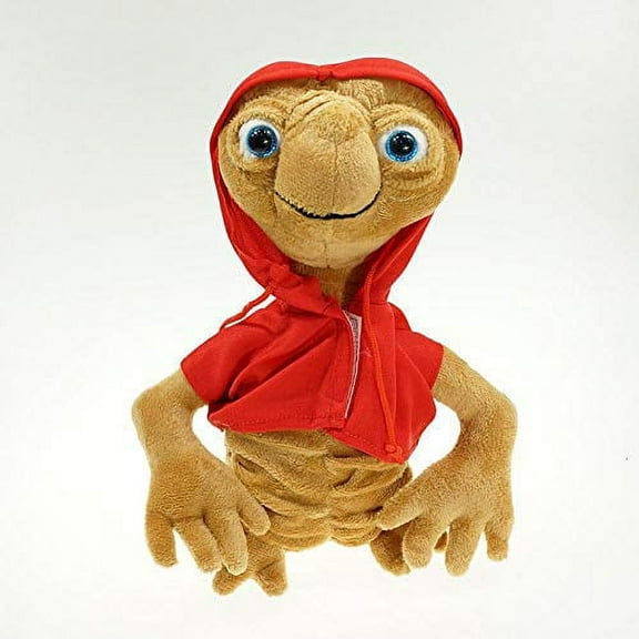 25CM E.T Alien Plush Doll Toy ET The Extra-Terrestrial Stuffed Doll with Cloth Kids Christmas Gifts Red