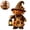 #01-C, variant on Halloween Resin Ghost with Broom Figurine, Adorable Handcrafted Halloween Decor for Rustic Fall Tiered Tray and Mantel Display