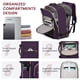 thumbnail image 2 of Mochila de viaje LOVEVOOK 40L para ordenador portátil de 17 pulgadas para mujer y hombre, color morado, 2 of 9