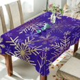 thumbnail image 3 of GZHJMY Beautiful Xmas Snowflake Outdoor Tablecloth 60x120In,Rectangle Table Cover Kitchen Dinner for Outdoor and Indoor Party Holiday Hotel BBQ-Christmas644 Home Decor, 3 of 7