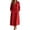 #19Red, variant on MYAOYI Womens Half Zip Hooded Midi Dress Long Sleeve Loose Fit