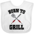 thumbnail image 3 of Inktastic Bbq Born to Grill Boys or Girls Baby Bib, 3 of 4