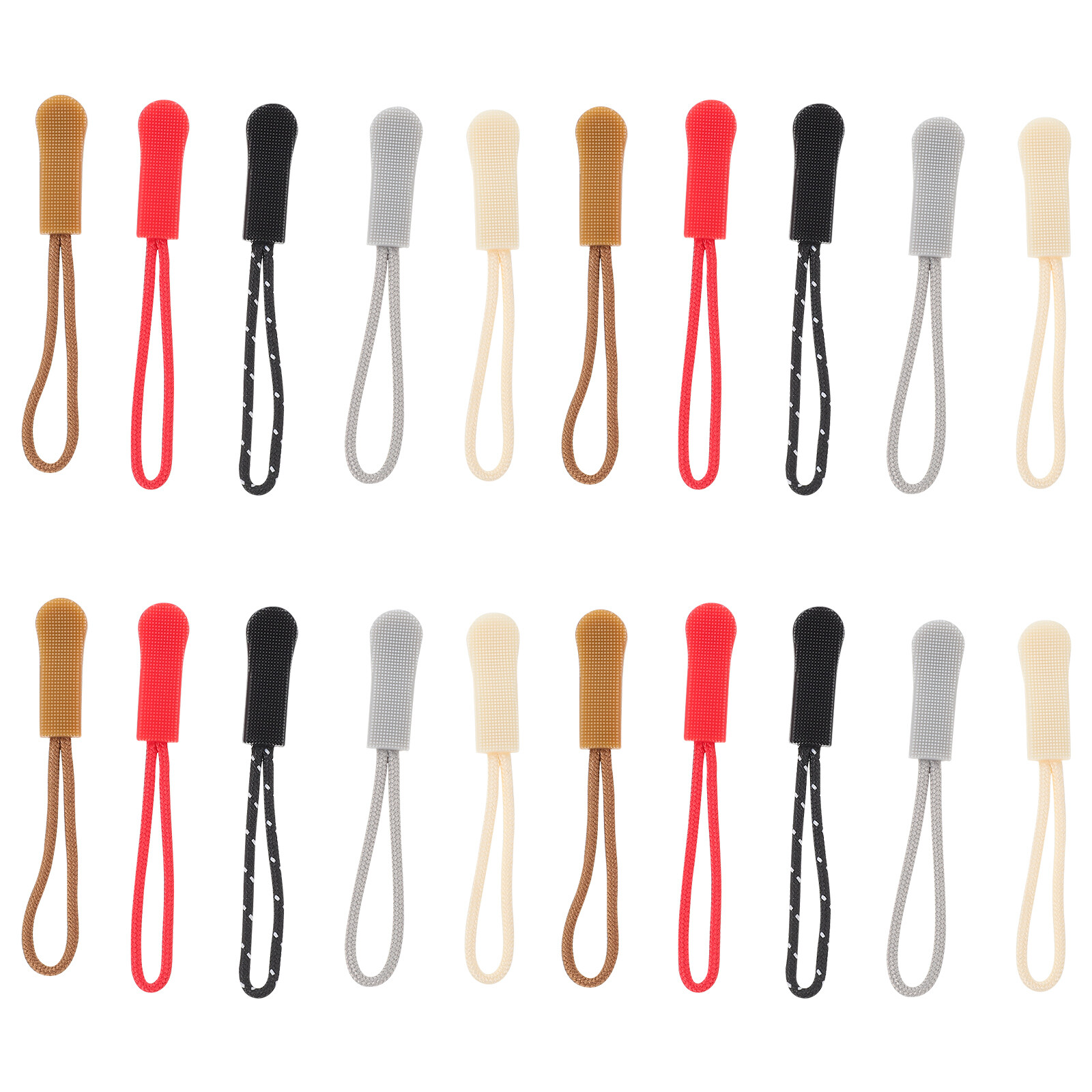 50Pcs Zipper Pulls Clothes Replacement Zipper Heads Backpack Zipper