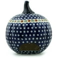 thumbnail image 2 of Polish Pottery 9¼-inch Jack O Lantern Candle Holder (Mosquito Theme) Hand Painted in Boleslawiec, Poland + Certificate of Authenticity, 2 of 6