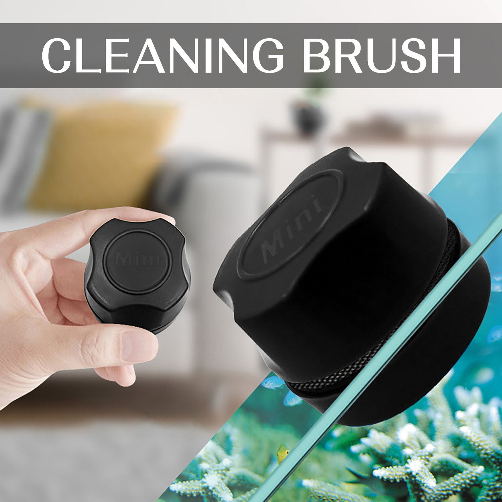 Apmemiss Wholesale Aquarium Fish Tank Glass Cleaner Scrubberes Floating Clean Brush
