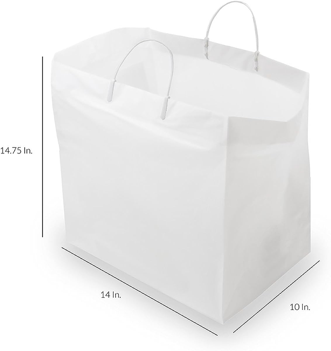 Prime Line Packaging Clear Plastic Bags with Handles Retail Bags for Gifts  Bulk 100 Pk 8x4x10, 100 Pcs - Kroger