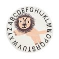 thumbnail image 2 of Soft Kids Carpet Rug, Nursery Rug,  Rug, Circle Alphabet Cartoon Animal Round Area Mat With Non Slip Patches, Multifunctional Toy Mat, Washable, Thick And Warm, 39.4in Diameter, 2 of 8