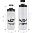 thumbnail image 4 of WEST BIKING Hervidor de bicicleta 620ML / 750ML Botella para beber para acampar Senderismo Equitación Wdftyju Accesorios para bicicletas, 4 of 4