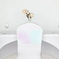 thumbnail image 6 of BalsaCircle 5 Iridescent Blue 10" Big Payette Sequined Chair Sashes Party, 6 of 8