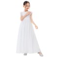 thumbnail image 5 of Ekidsbridal Ruffle Chiffon Flower Girl Dresses for Weddings Junior Bridesmaid Communion Baptism Gowns 822 12, 5 of 6