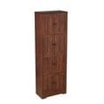 thumbnail image 5 of 72'' Tall Storage Cabinet with 8 Doors and 4 Shelves, Wall Storage Cabinet for Living Room, Kitchen, Office, Bedroom, Bathroom, Walnut, 5 of 9