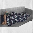 thumbnail image 6 of Baby Soft Flannel Fleece Throw Blanket, Carousel Horses Playthings Merry Go Round Joyful Circus Amusement Park, Cozy Plush for Indoor and Outdoor Use, 50" x 60", Indigo Pale Blue Pink, by Ambesonne, 6 of 6