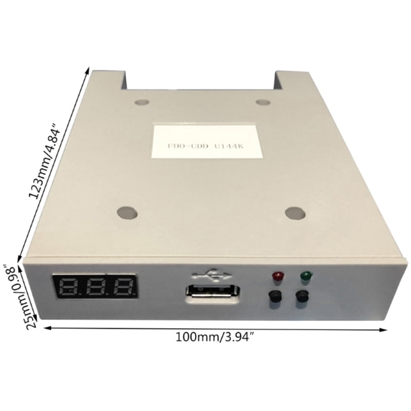 Zecic FDD-UDD U144K 1.44Mb Floppy Disk Reader Drive USB SSD Floppy Drive Emulator 32-Bit Cpu Floppy Drive Emulator Plug N for