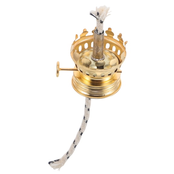COMPUKAS Kerosene Lamp Accessories Vintage Style Kerosene Lamp Head Golden 1Pcs