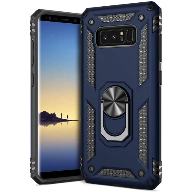 GREATRULY Ring Étui de Téléphone avec Support pour Samsung Galaxy Note 8, Étui de Protection Double Couche Robuste pour Galaxy