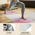 thumbnail image 4 of Colorful Floral Pattern Hot Yoga Mat Towel Non Slip for Hot Yoga - Quick-Drying Yoga Mat Cover with 4 Corner Pockets with Travel Bag - Hot Yoga Towel Non Slip Grip Moisture Wicking Sweat 70"x26", 4 of 6