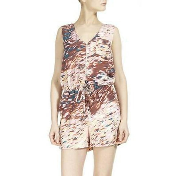W118 by Walter Baker JEROME Scattered PRINT Playsuit ROMPER 2-Pocket ZIP M $158