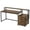 Brown, variant on Demi Bonn Modern L Shaped Gaming Desk, 63" Ergonomic Office Corner Executive Desk with Drawers and Monitor Stand for Home Office, Gray