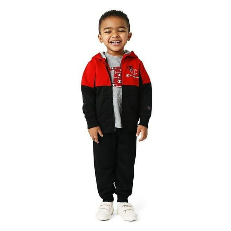 Red champion sweatsuit sales toddler