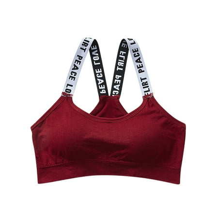 Women Sexy Sports Bra Tops For Gym Top Fitness Yoga Female Pad Sportswear Vest Tank Tops Sport Push Up Bralette 3 Shirts Metallic Top Women Band Top Women 3x Top Women Adjustable Camisole A Active